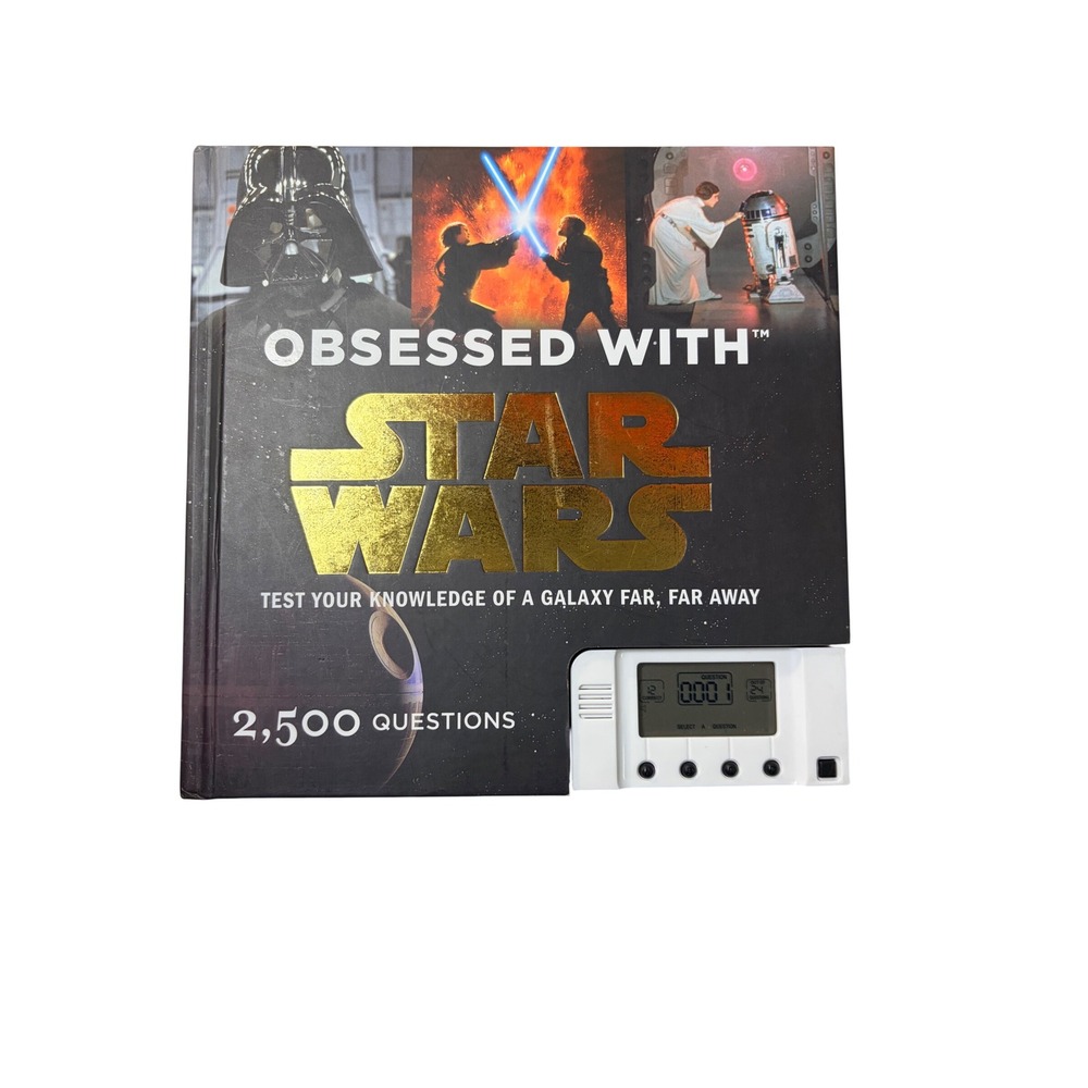 STAR WARS - Obsessed w/ Star Wars 2500 Questions (2008, Interactive Book) WORKS!
